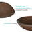 Tempered Glass Circular Vessel Bathroom Sink-147811163