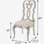 Ivoire et chaises d'appoint (ensemble de 2)