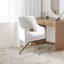 Fauteuil pivotant rembourré Breann-93705352
