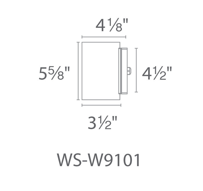 Vessel LED Wall Light, White, 4000K