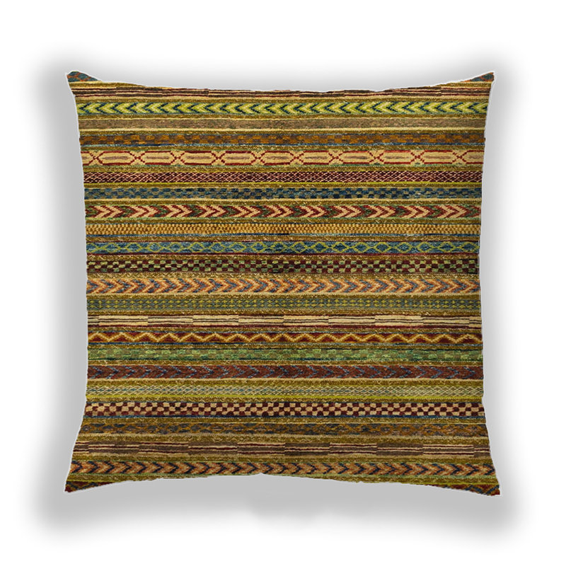 Abstract Reversible Throw Pillow, Microsuede
