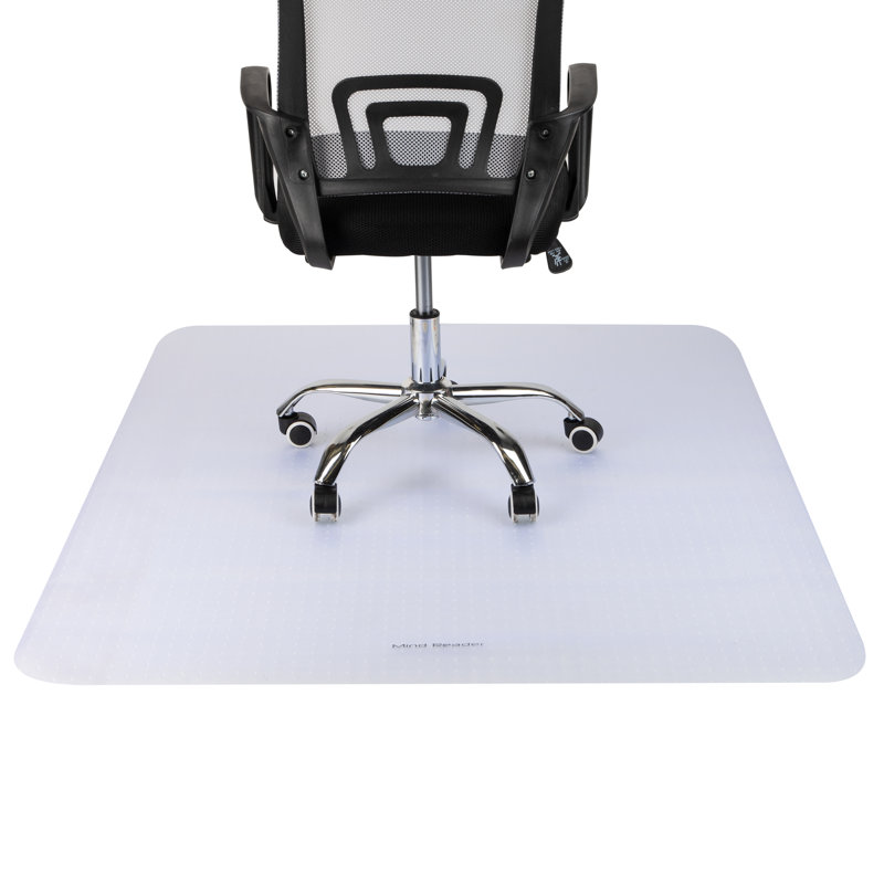 Mind Reader Office Chair Mat for Carpet, Under Desk Protector, Carpet Grips, Rolling, PVC, 46.22" W x 60.31" L
