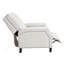 Fauteuil inclinable à pression avec mouvement inclinable, style transitionnel et tissu texturé pour les salons modernes