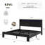 Structure de lit plateforme très grand en bois-403118677-403118675