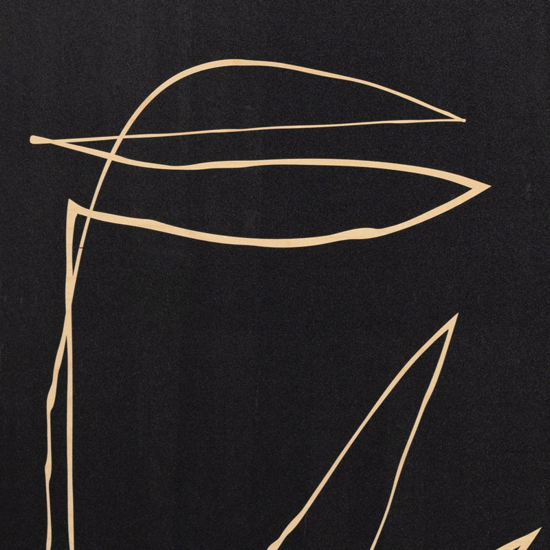 Abstract Botanic Line Drawing Print by Roseanne Kenny, 32" H x 24" W x 2.5" D