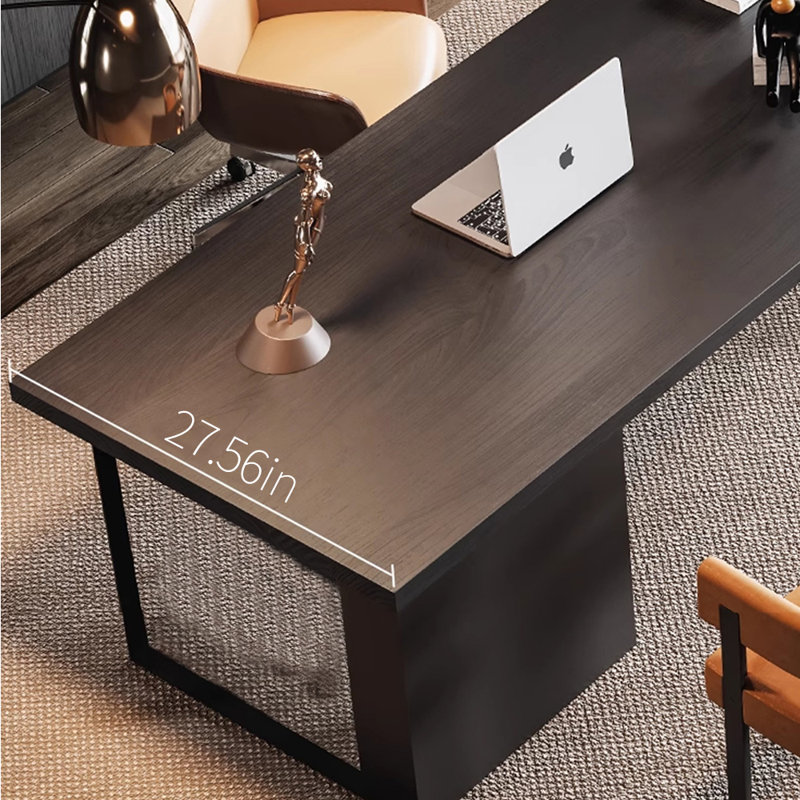 Bureau de bureau large et robuste, H 28,74 po x l 55,12 po x P 27,56 po