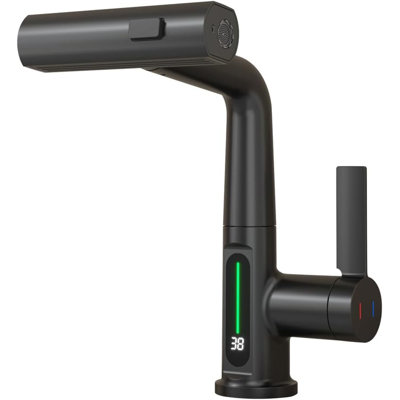 Widespread Bathroom Faucet with Drain Assembly