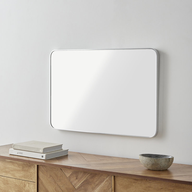Destefano Essence Full Length Mirror, 35" x 24", Silver