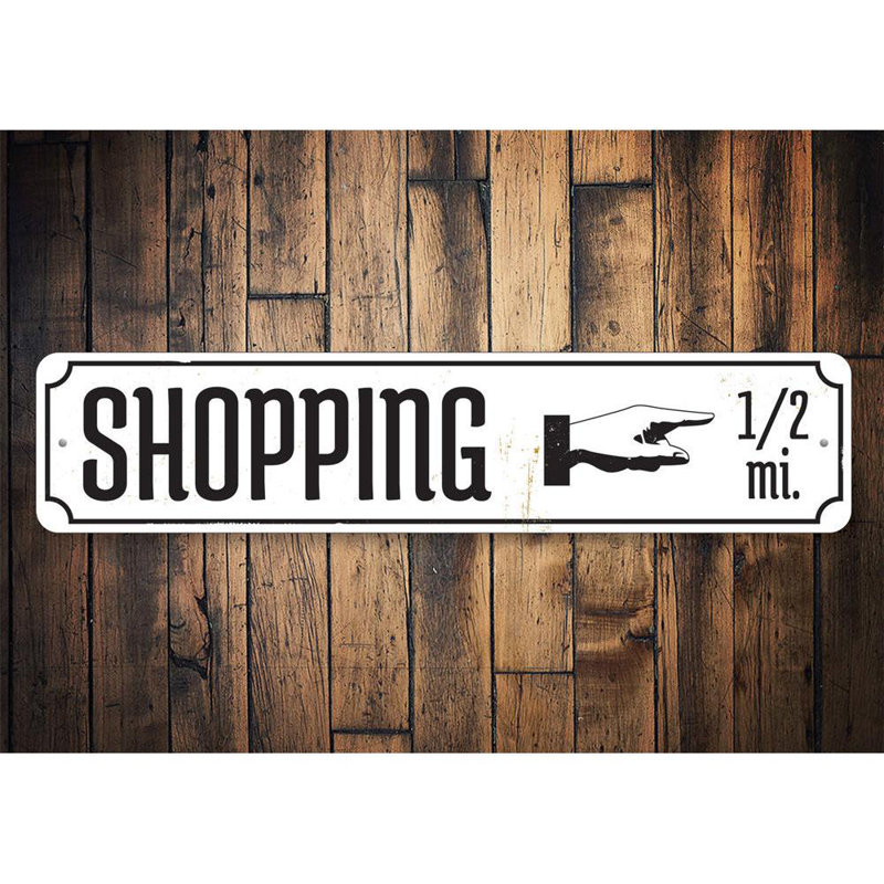 Plaque de magasinage personnalisée en aluminium, H 6 po x l 24 po x P 0,063 po