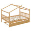 Lit en bois avec couchette-678714859