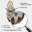 Horloge murale asymétrique blanche Mervilus-2052147126