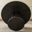 Table ronde noire en bois massif-206664660