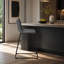 Chaise de bureau, hauteur de bar, debout, bureau d'ordinateur, travail, aspect cuir, métal, contemporain, moderne