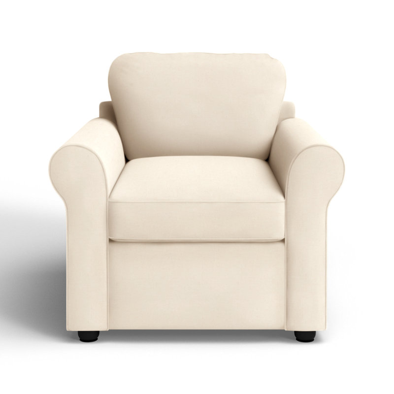 Warrington Upholstered Armchair, Bayou Natural Canvas