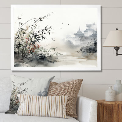Asian Art Sumi Bird Serenity XIII - Asian Art Wall Art