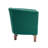 Fabric Barrel Accent Chair with Rubberwood Legs-1763268373