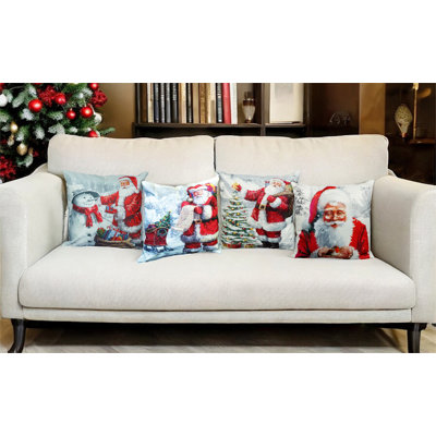 Harbine White Square Throw Cushion