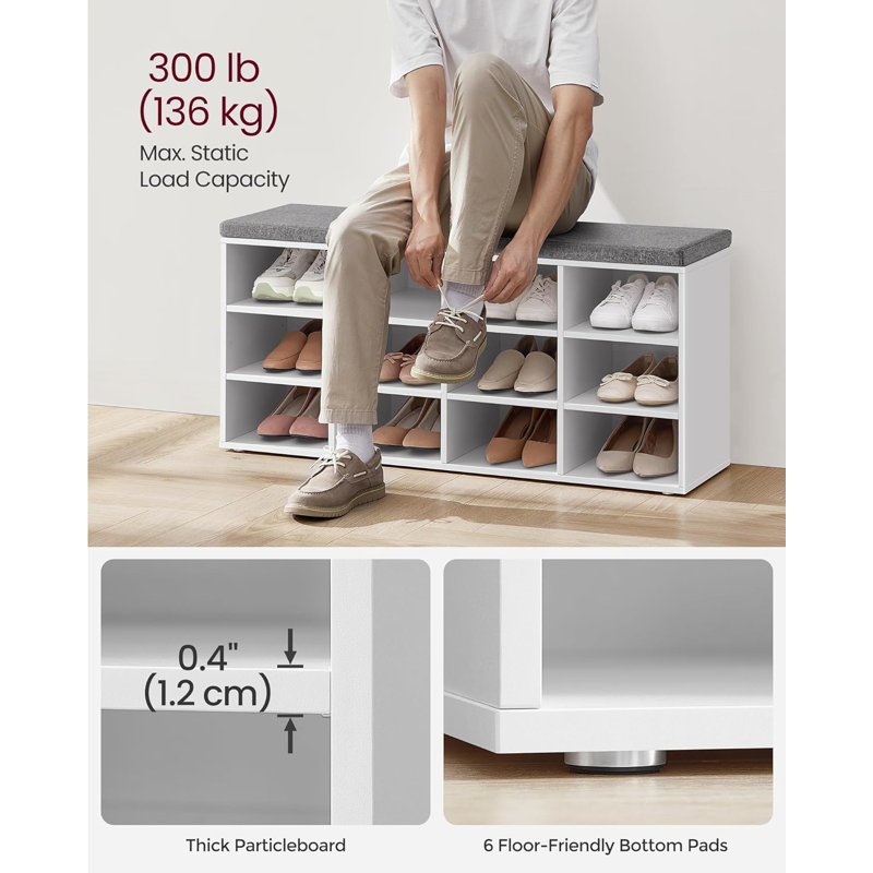 Entryway Shoe Rack Bench with Storage