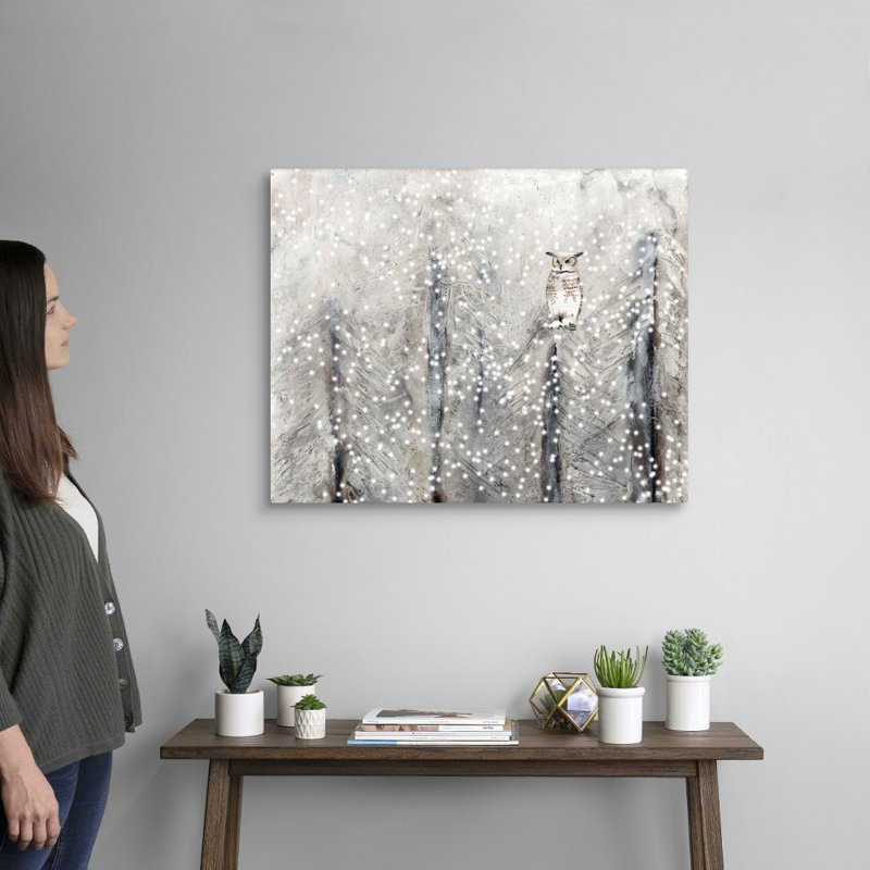 Reproduction d’art sur toile, "Snowy habitat I" par Alicia Ludwig, Toile tendue, H 24 po x l 30 po x P 1,25 po