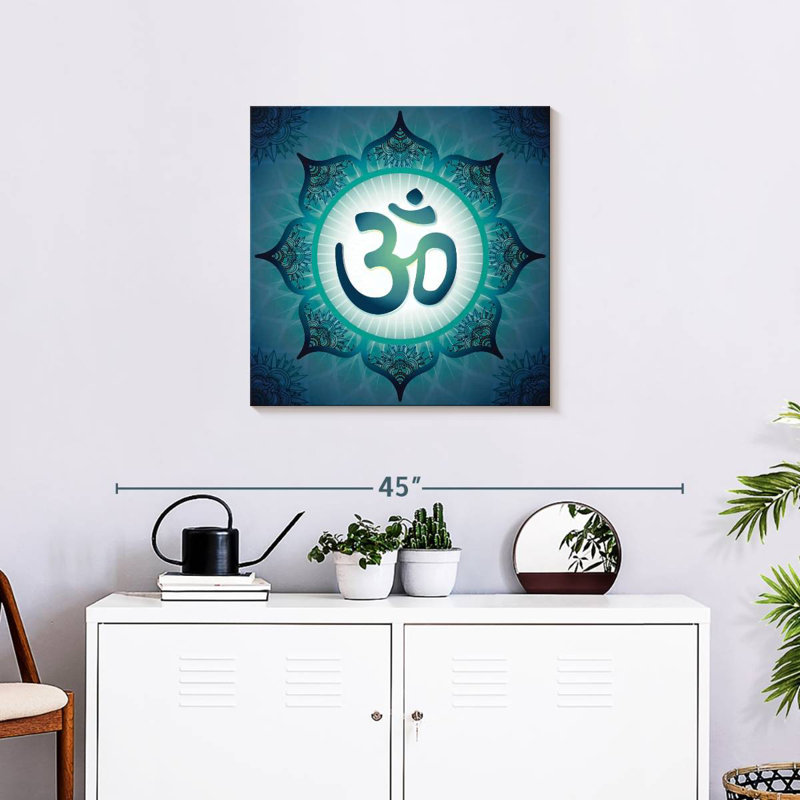 Symbole du javetta Lotus Mandala Om, H 24 po x l 24 po