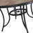 48'' Round Cast Aluminum Outdoor Dining Table with Ceramic Top and 1.9'' Umbrella Hole