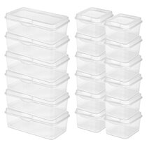 Vaultz White Square Divided Storage Box, 10 x 9.5 x 6