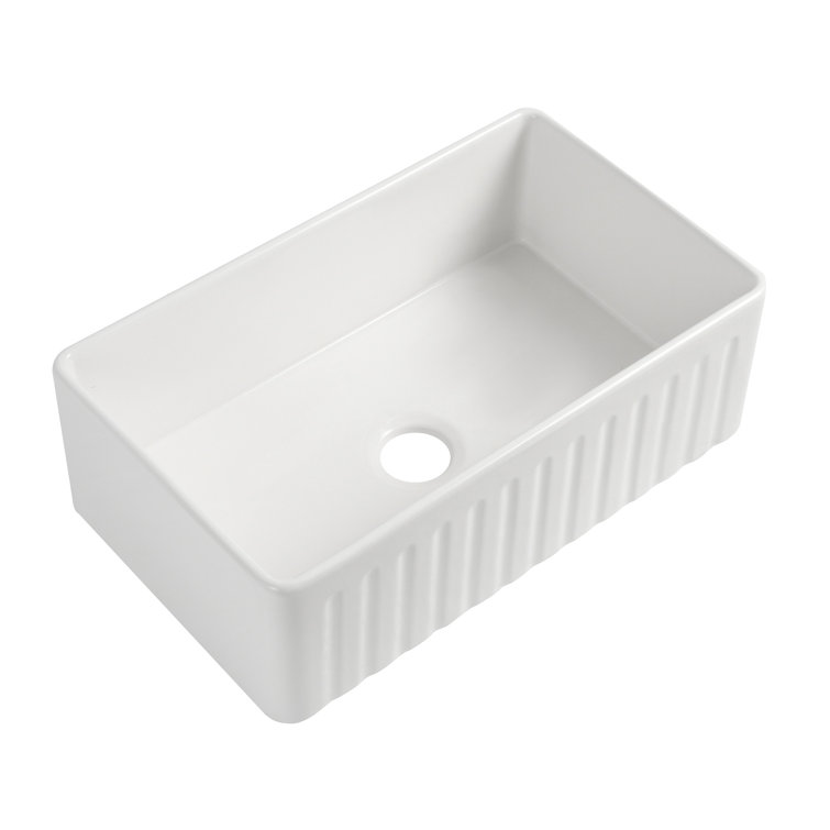 Versatile Fireclay Kitchen Sink With Multiple Resistant Properties And Extraordinary Design