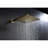 Wall Mounted 10" Rain Shower Fixture - Bathroom Brushed Gold One Handle Head System