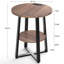 Jalanda Tall End Table with 2 USB Ports, 2 Power Outlets, and 2-Tier Storage Shelves-88694544