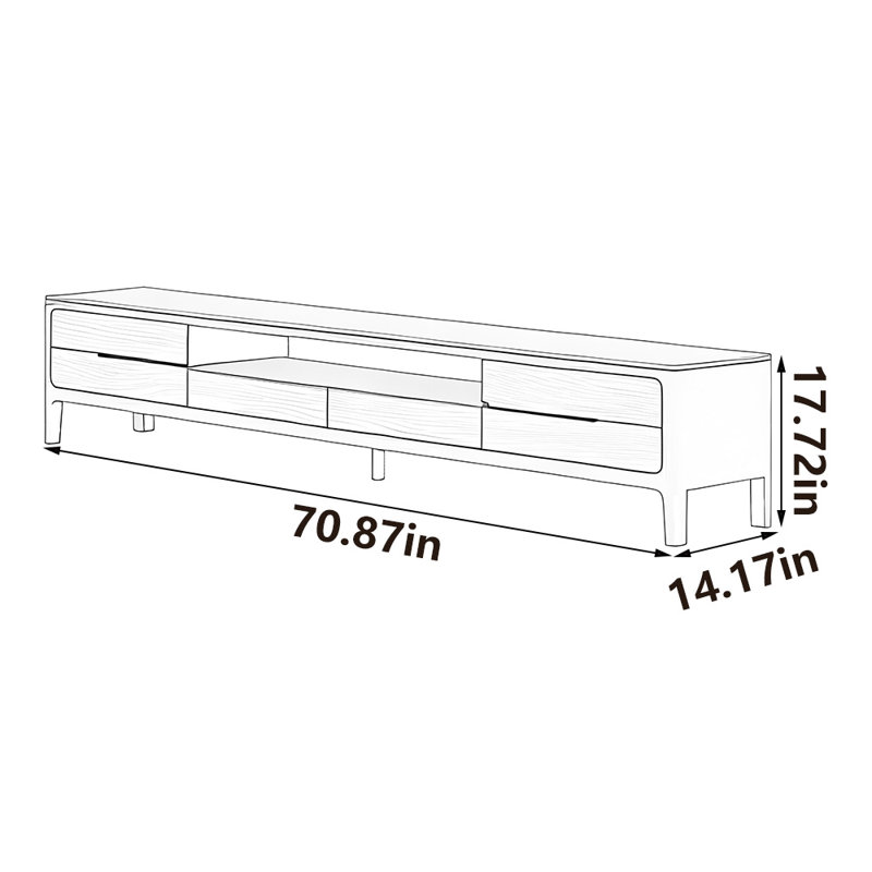 Meuble télé Classic, 70.87"