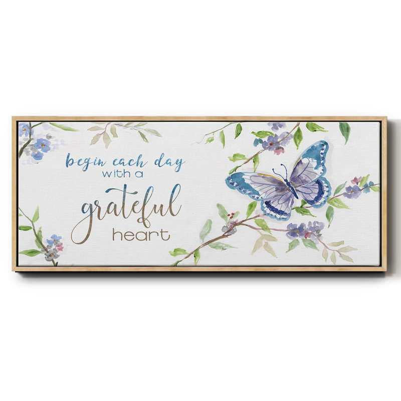 Begin Each Day- Framed Canvas