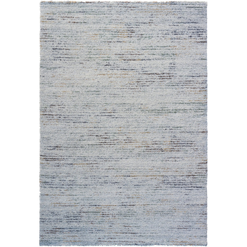 Tapis en polypropylène ivoire, doré, vert, rouille, gris et gris anthracite Granada Oakley