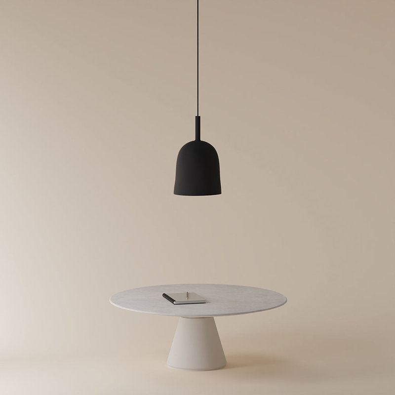Vessel Pendant Light, Carbon, 18.5'' H x 9'' W x 9'' D, Black