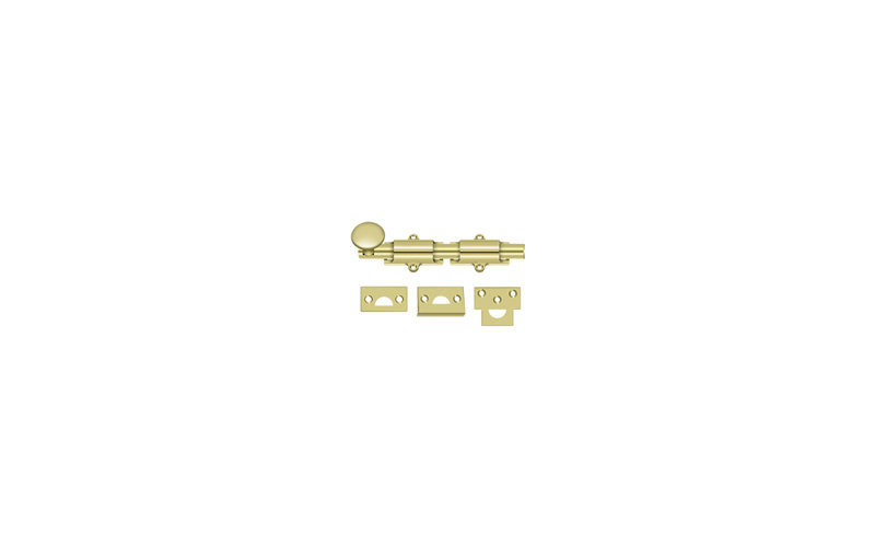 Brass Hardware, 1.25" H x 8" W x 1" D, Polished Brass