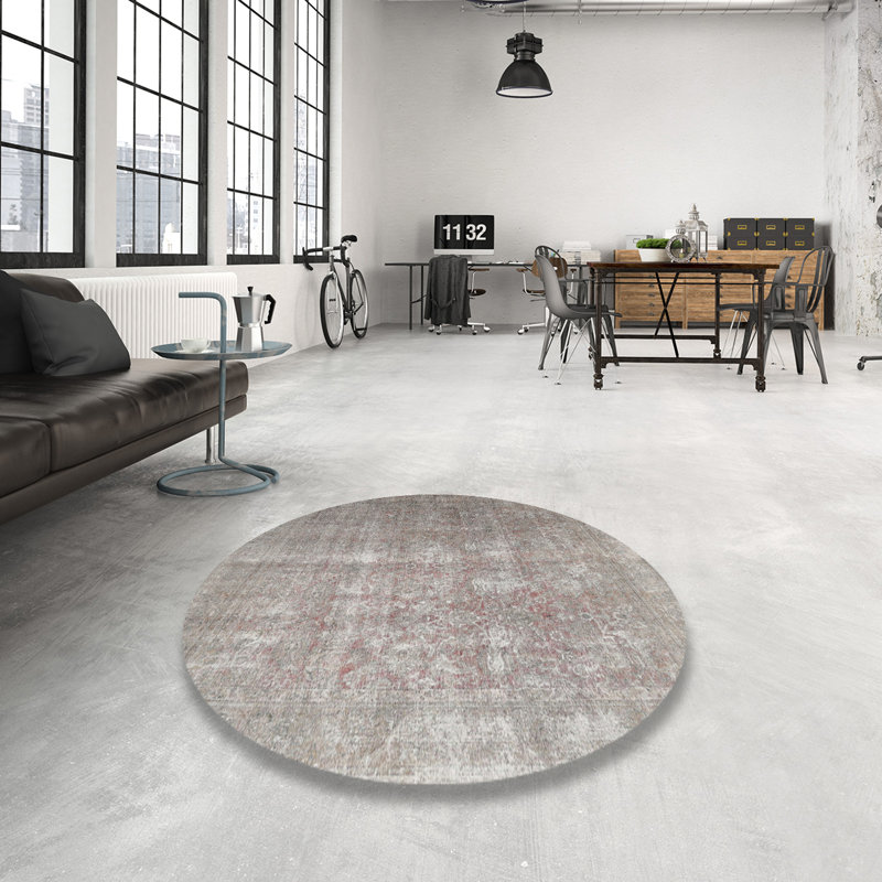 Shotwell Oriental Indoor Rug, Round 5'