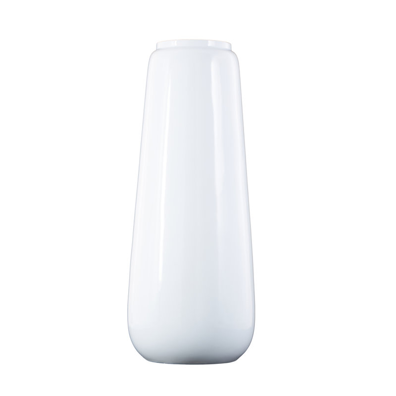 Vase de plancher en résine Mabe, Blanc, H 40 po x l 15 po x P 15 po