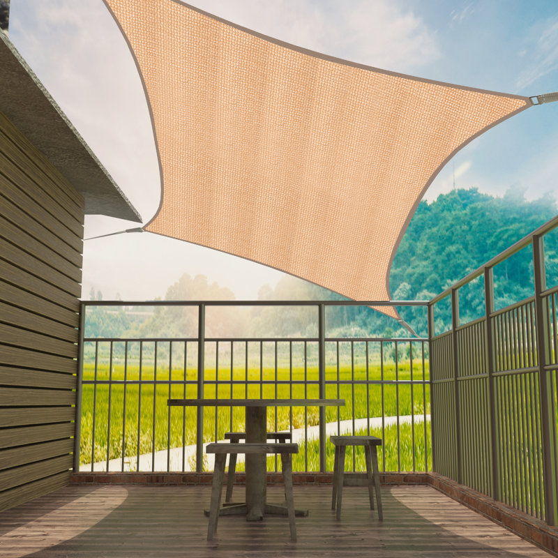 Dumbarton Rectangular Shade Sail, Sand, 500cm H x 700cm W x 0.2cm D