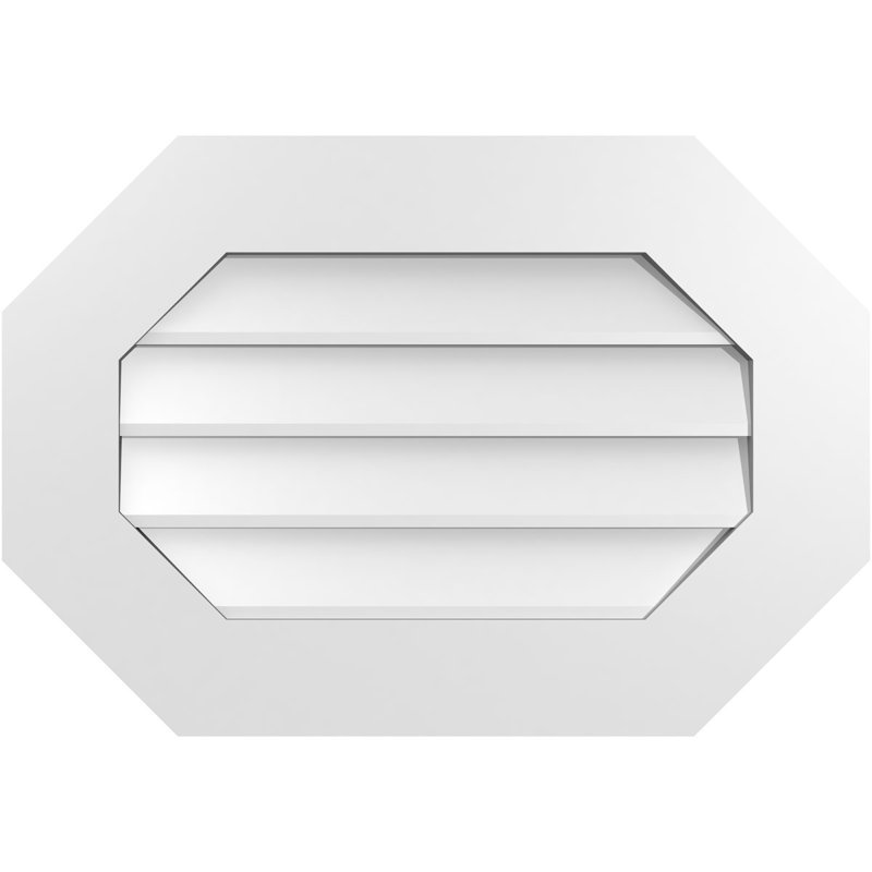 Évent horizontal gondole allongé en surface octogonal Signature, H 18 po x l 26 po x P 1 po