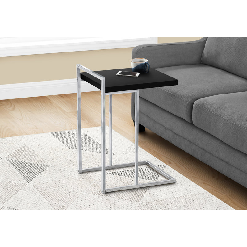 Table d'appoint, Noir, Argent argent