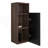 Black & Walnut Bathroom Floating Side Cabinet, Wall-Mounted Storage Cabinet For Small Space