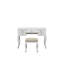 Ensemble de meuble-lavabo classique 1pc avec tabouret et tiroirs de couleur blanche