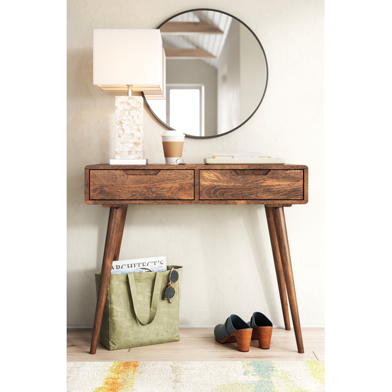 Adeel 90cm Solid Wood Console Table