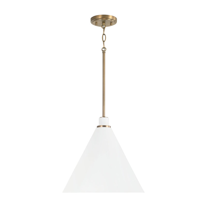 Luminaire suspendu conique à 1 lumière Kieon