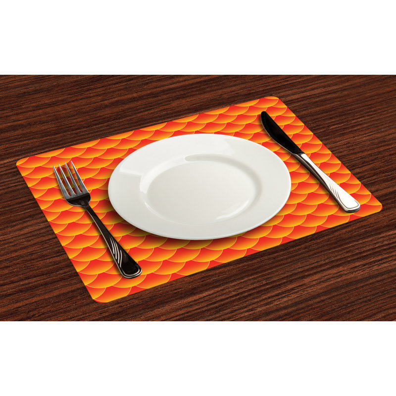 Polyester Geometric Rectangle Placemat