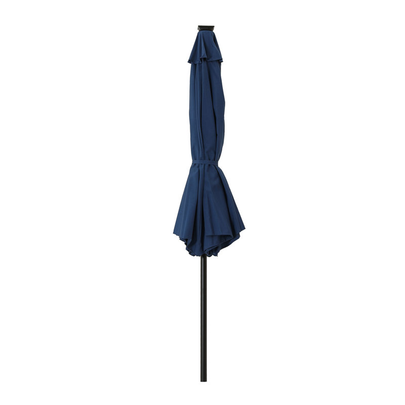 Parasol 9 pi avec lumières DEL, Marine