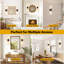 Applique murale moderne avec abat-jour en verre transparent