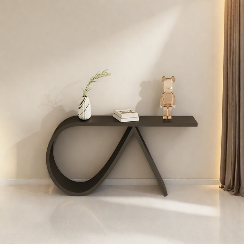 Console Modern Minimalist Art Design, H 29,53 po x l 39,37 po x P 11,81 po, Noir