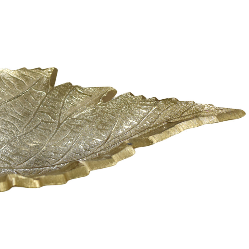Red Barrel Studio® Aluminum Tray, Gold