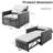 Nikkiya 3-in-1 Convertible Chair Bed,Upholstered Accent Chair, Lounger, and Sleeper-1055114203