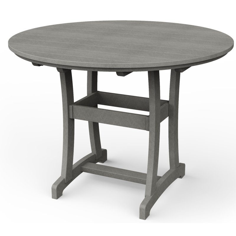 Table de bar Stella, H 54 po x l 54 po x P 54 po, Gris clair
